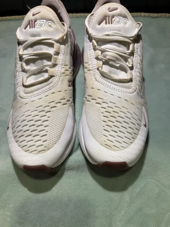 Nike Women’s Air Max 270 Pale Pink/White Athletic Sneakers-Read - Picture 7 of 9